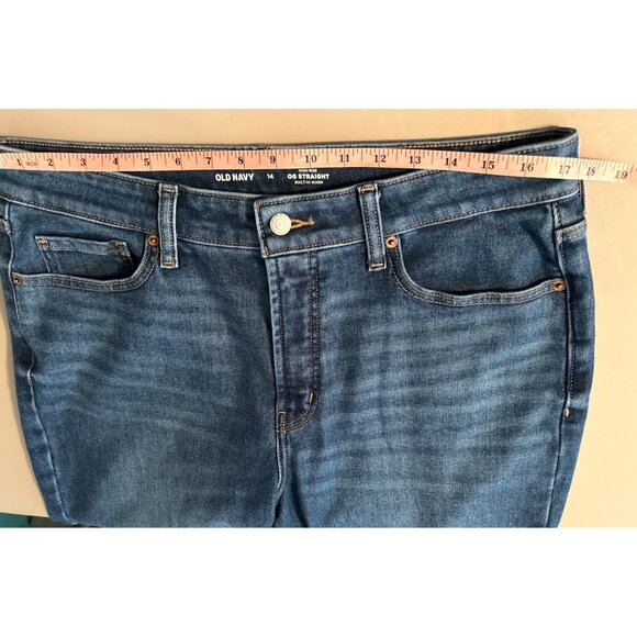 Old Navy Women OG High-Rise Straight Jeans Size 14 - Picture 6 of 6